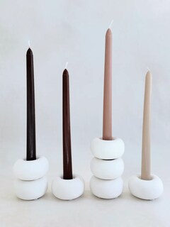 Foto 2 | Velas Decorativas Aromáticas Set Color Degradado Cera Soya- Terracota