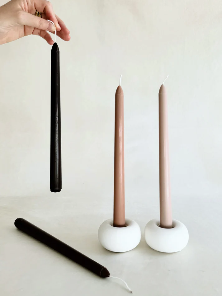 Foto 4 pulgar | Velas Decorativas Aromáticas Set Color Degradado Cera Soya- Terracota