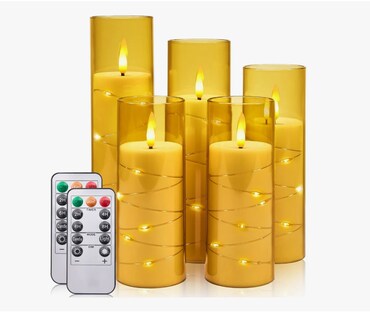 Foto 1 | 5 Velas Eléctricaxtellar Led Control Remoto Sin Llama Impermeables