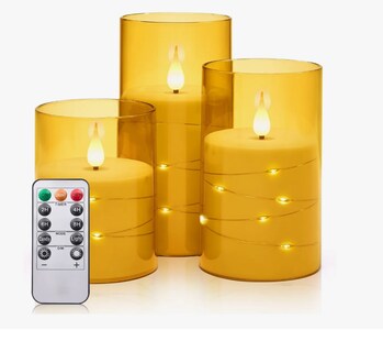 Foto 1 | Vela Eléctrica Xtellar Led Control Remoto sin Llama Impermeables 3 piezas