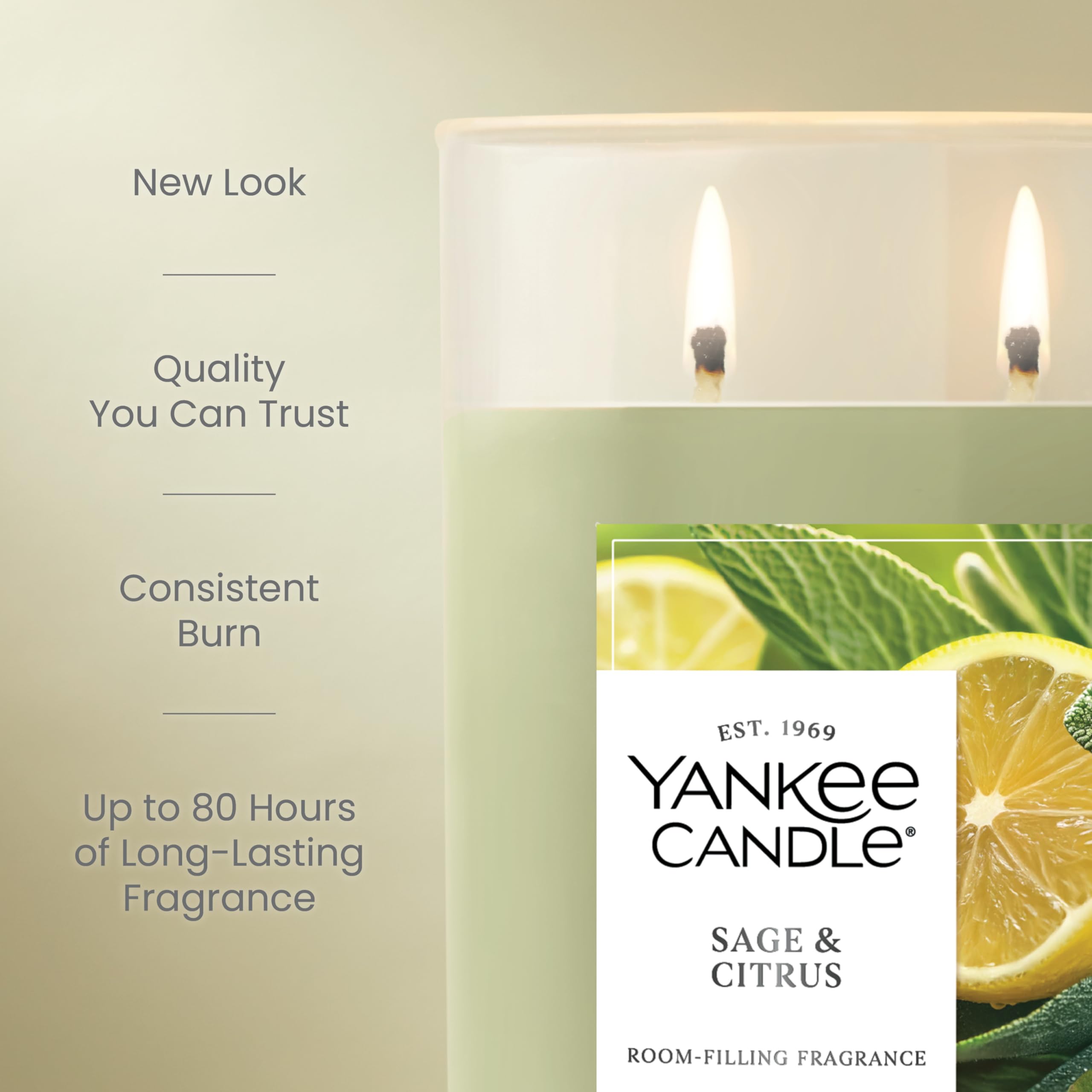 Foto 4 pulgar | Vaso Grande Con Aroma A Candle Yankee Candle  590 Ml  80 Horas De Combustión - Venta Internacional.