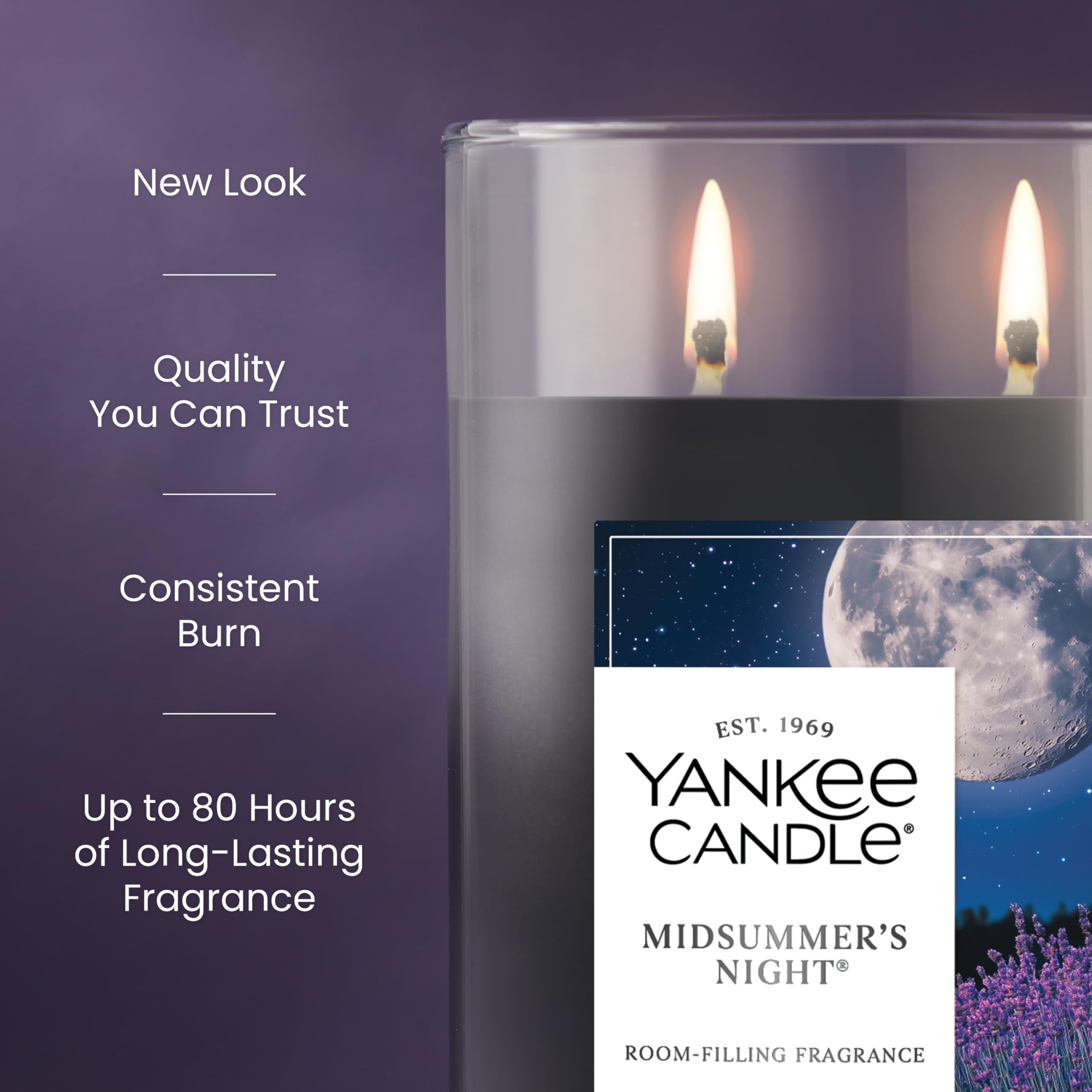 Foto 4 pulgar | Vaso Grande De Scented Candle Yankee Candle  590 Ml  Noche De Verano - Venta Internacional.