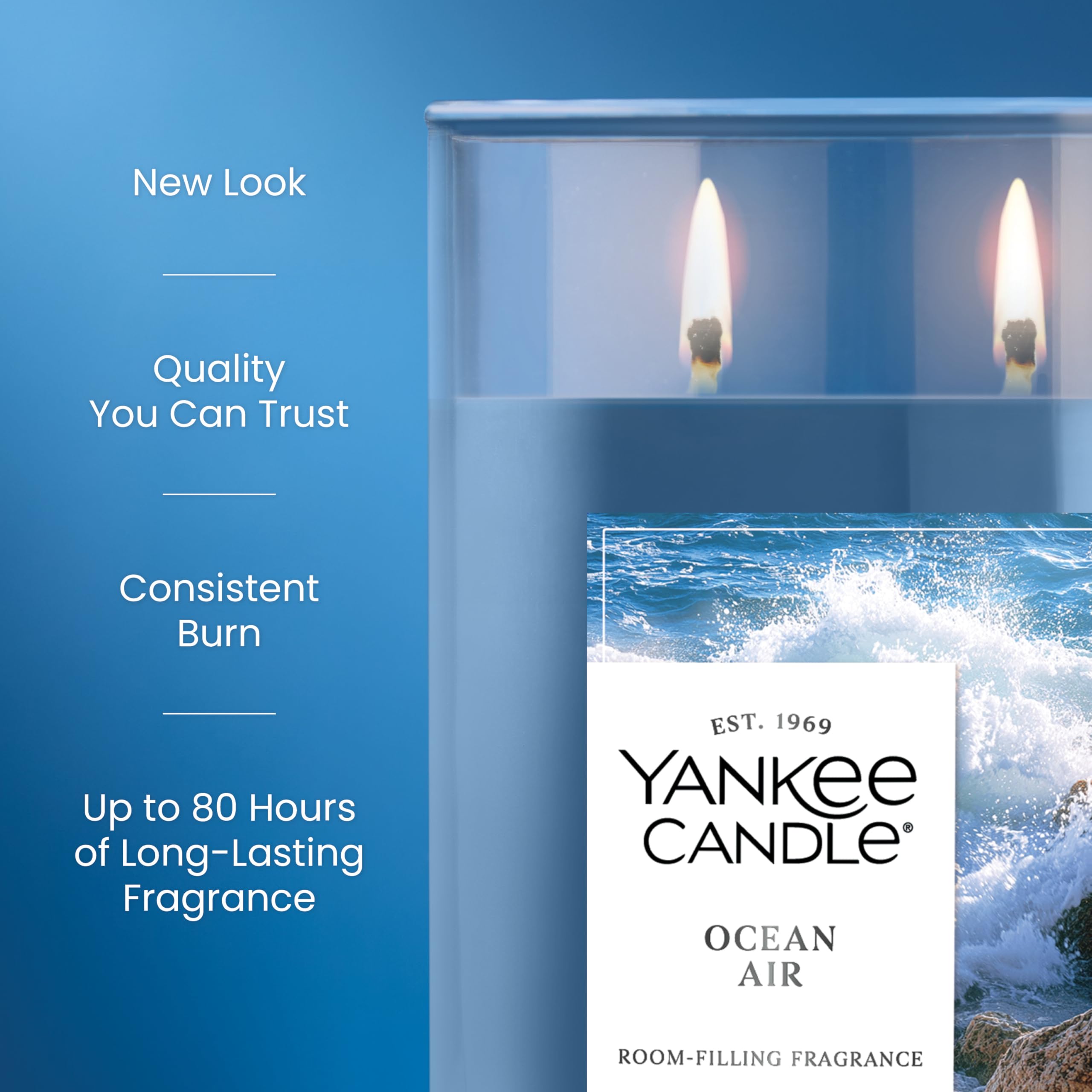 Foto 3 | Vaso Grande De Scented Candle Yankee Candle  590 Ml  80 Horas De Combustión - Venta Internacional.