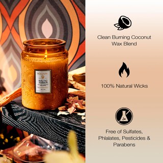 Foto 3 | Cera De Coco Candle Voluspa Baltic Amber 532 Ml 100 H Quemada Ee. Uu. - Venta Internacional.