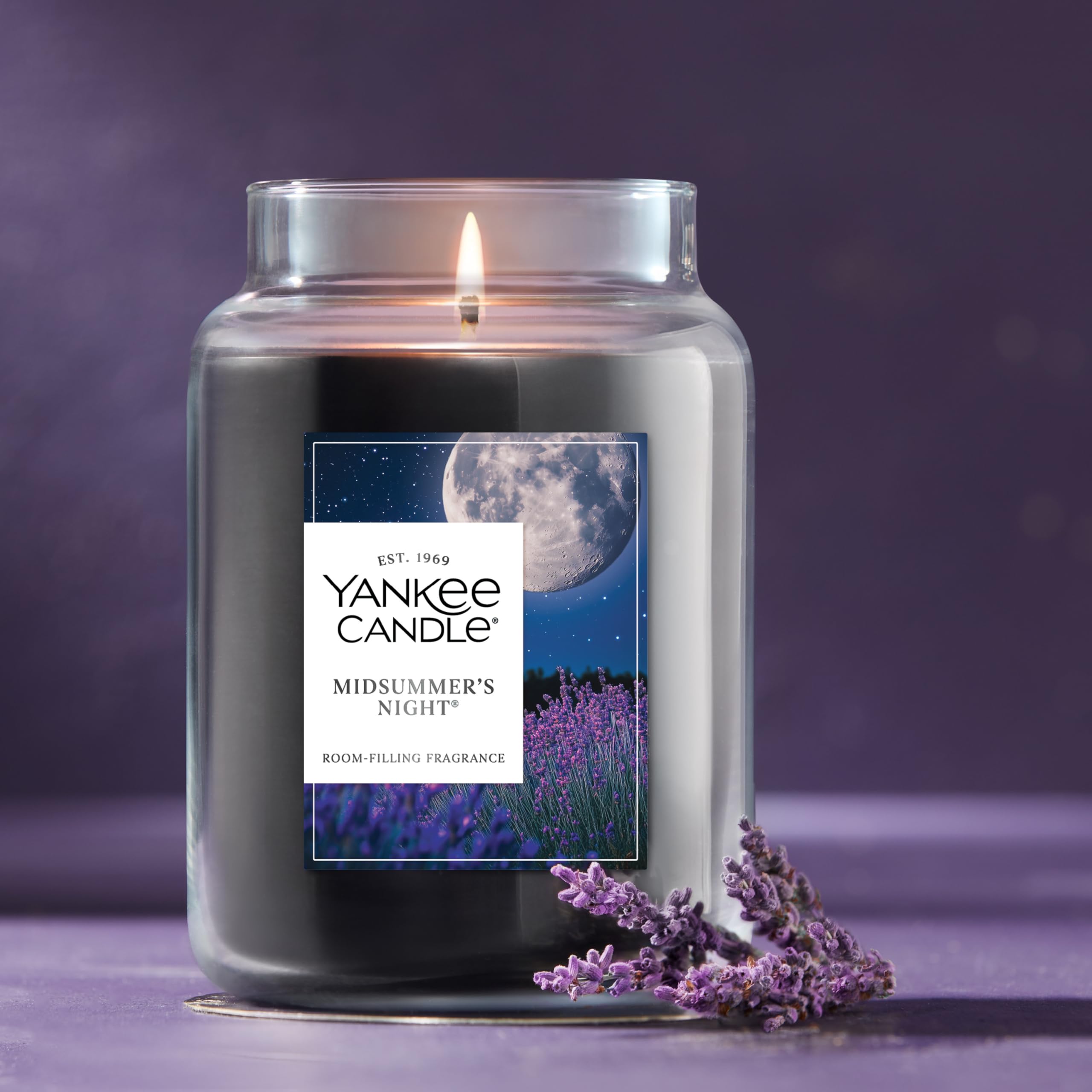 Foto 5 pulgar | Tarro Grande De Candle Yankee Candle Midsummer's Night  650 Ml - Venta Internacional.