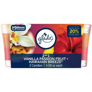 Foto 1 | Vela Perfumada Jar Glade 2 En 1 Hawaiian Breeze & Vanilla - Venta Internacional.