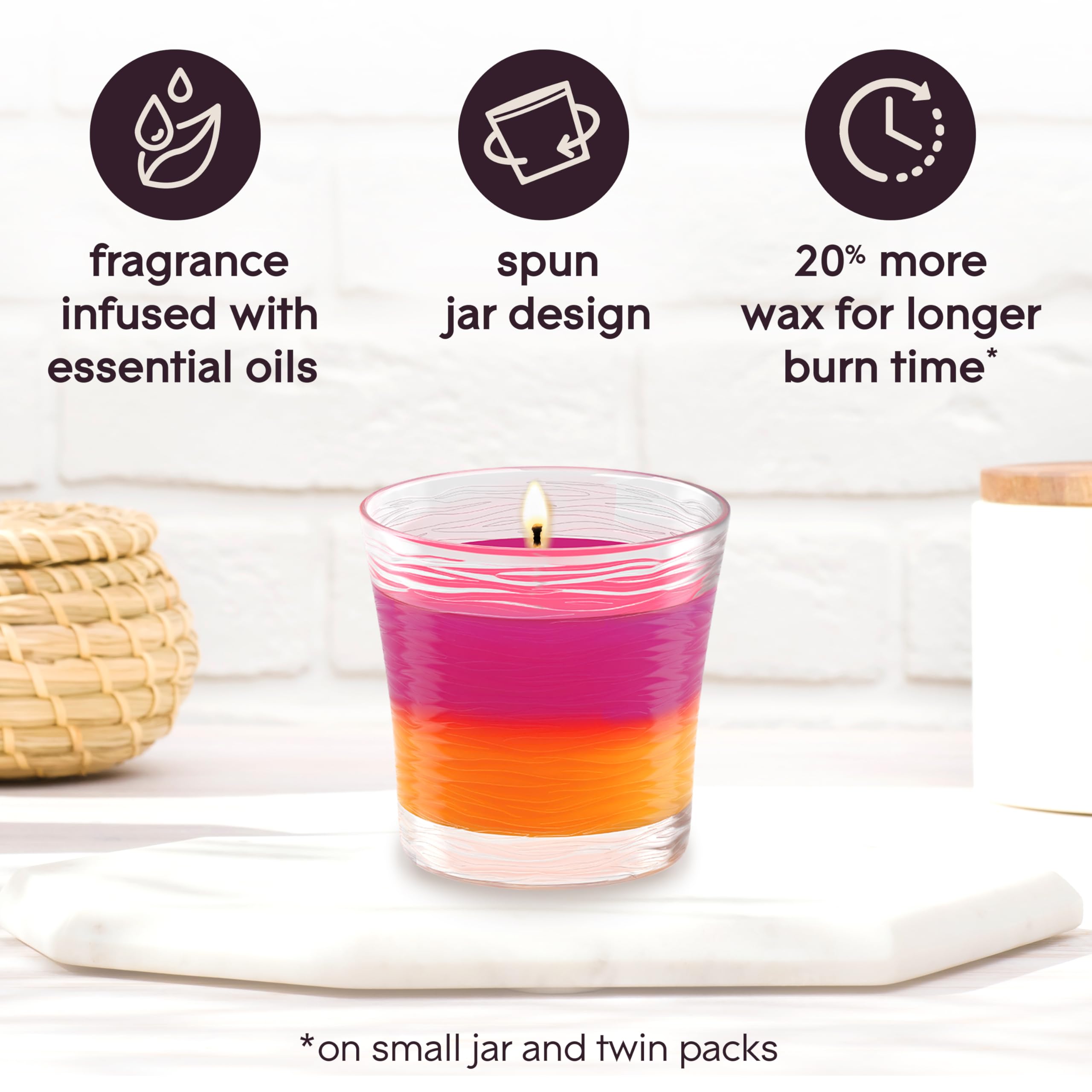 Foto 5 pulgar | Vela Perfumada Jar Glade 2 En 1 Hawaiian Breeze & Vanilla - Venta Internacional.