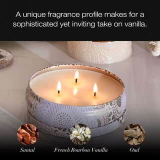 Foto 3 | Cera De Coco Candle Voluspa Santal Vanille Lata De 3 Mechas 355 Ml - Venta Internacional.