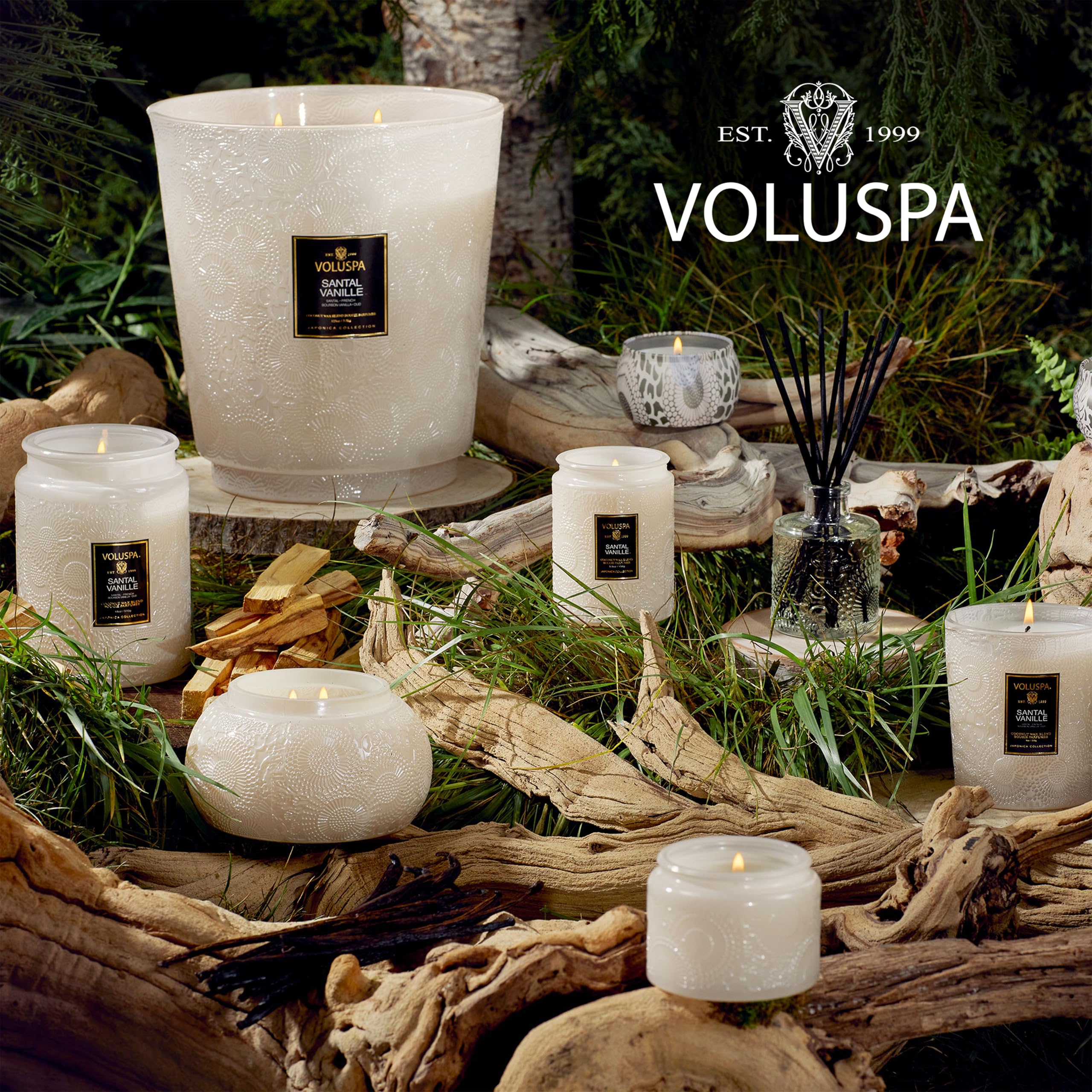 Foto 7 pulgar | Cera De Coco Candle Voluspa Santal Vanille  Lata De 3 Mechas  355 Ml - Venta Internacional.