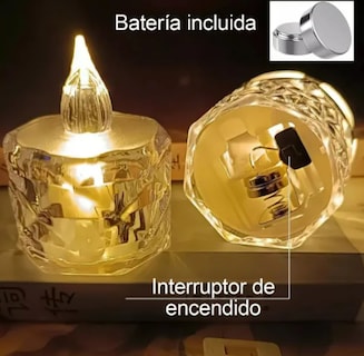 Foto 2 | Set Xtellar De 48 Velas Led De Cristal Iluminación Romántica Y Segura Para Todas Tus Celebraciones