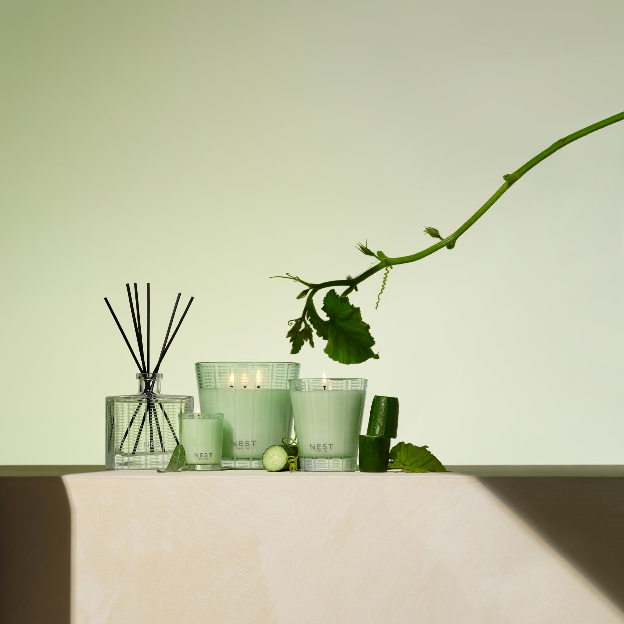 Foto 4 | Candle Nest New York Pepino Y Salvia Blanca 240 Ml (x2) - Venta Internacional.
