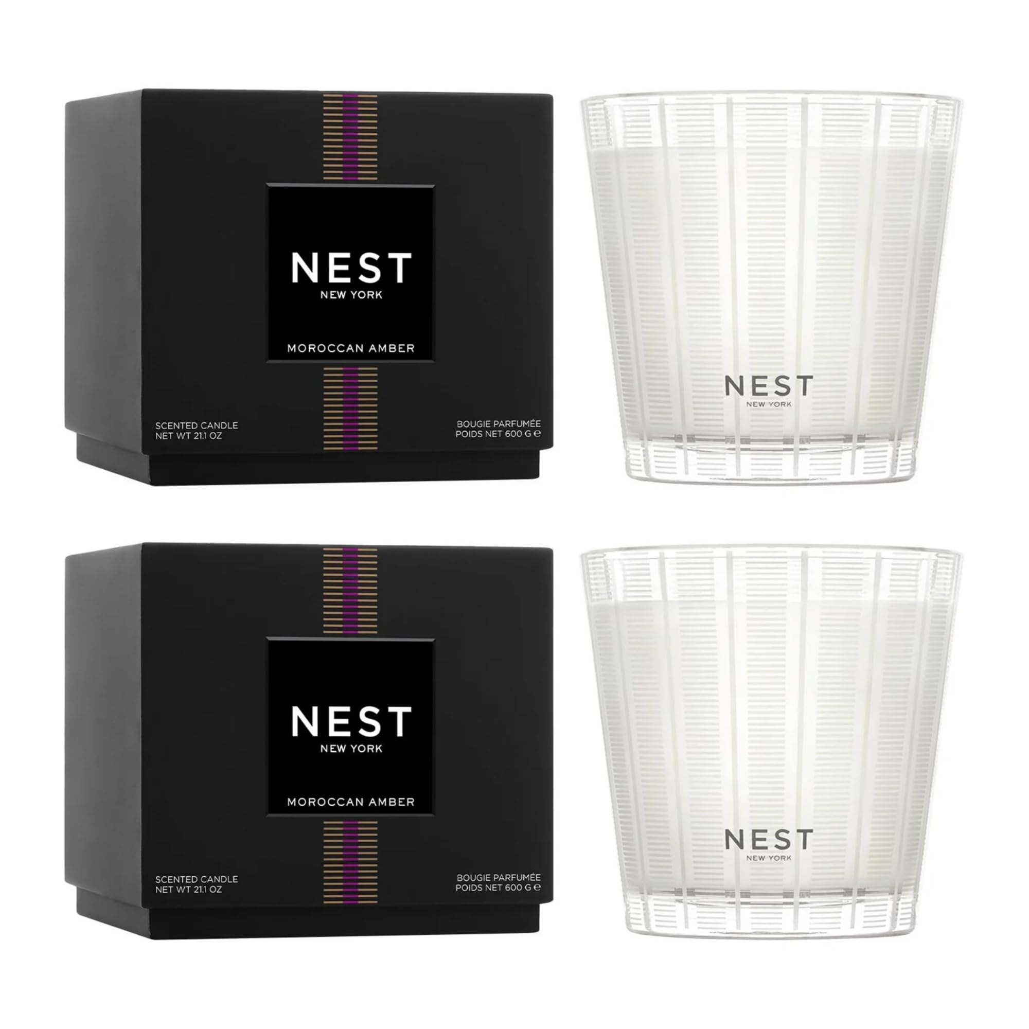 Foto 1 | Candle Nest  Ámbar Marroquí De Nueva York  3 Mechas  625 Ml  Paquete De 2 - Venta Internacional.