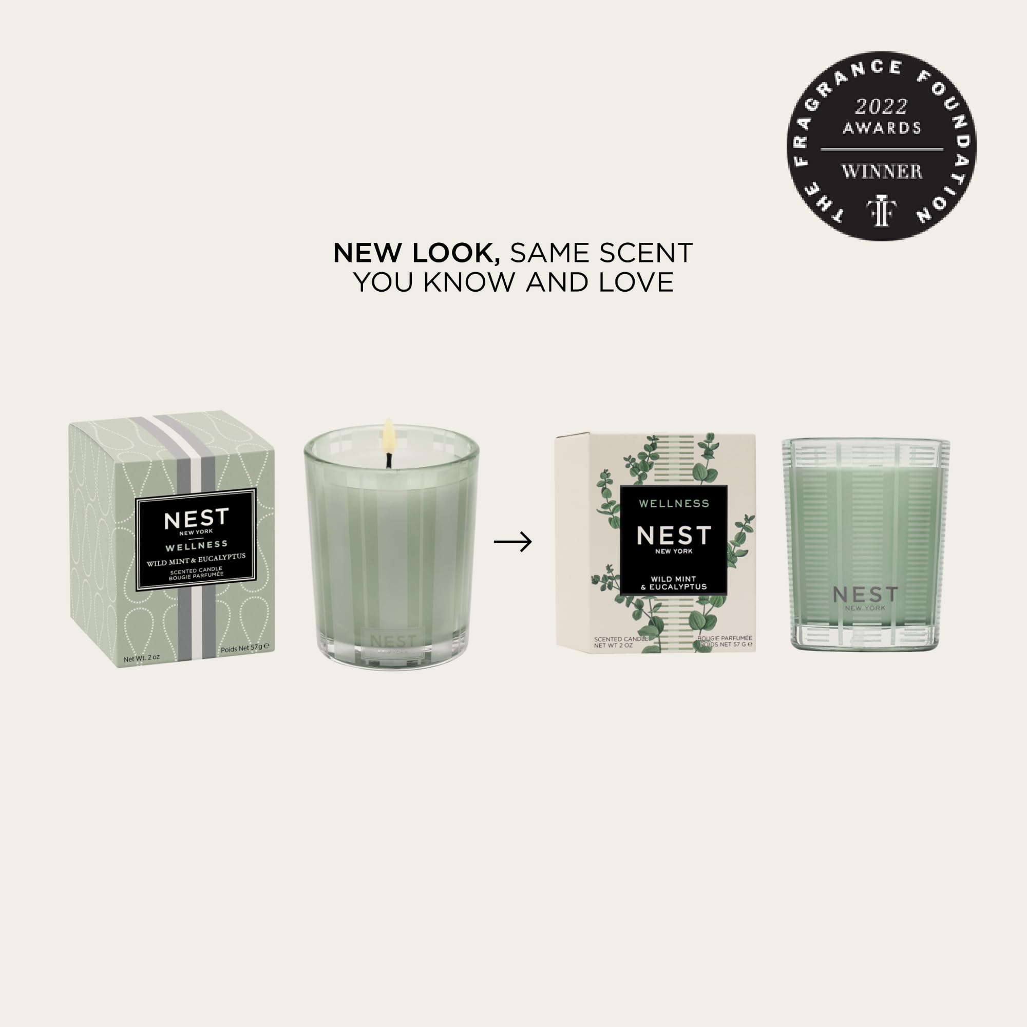 Foto 3 pulgar | Vela Votiva Nest New York Con Menta Silvestre Y Eucalipto  60 Ml - Venta Internacional.