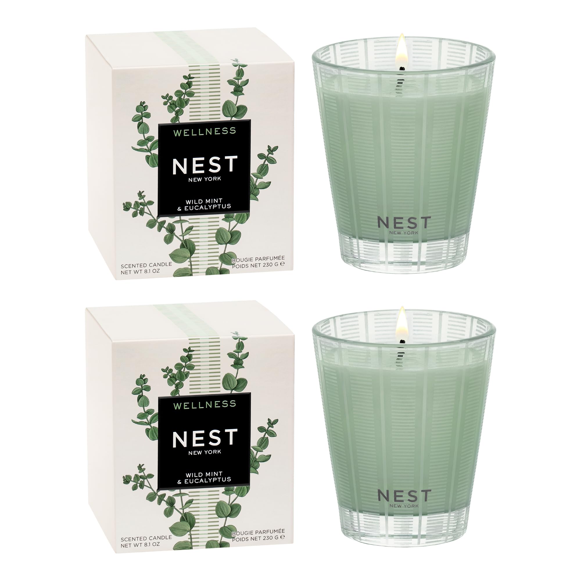 Foto 2 pulgar | Candle Nest New York Menta Silvestre Y Eucalipto 240 Ml X2 - Venta Internacional.