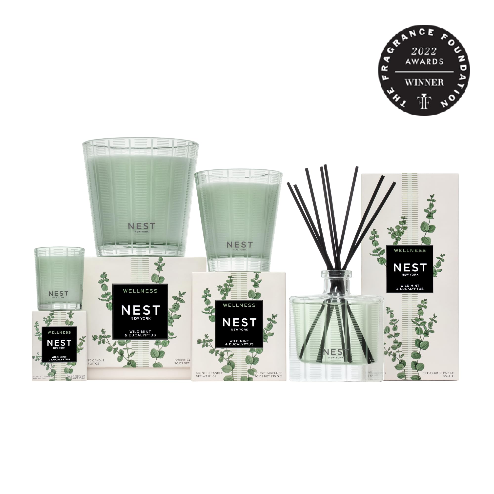 Foto 8 pulgar | Candle Nest New York Menta Silvestre Y Eucalipto 240 Ml X2 - Venta Internacional.