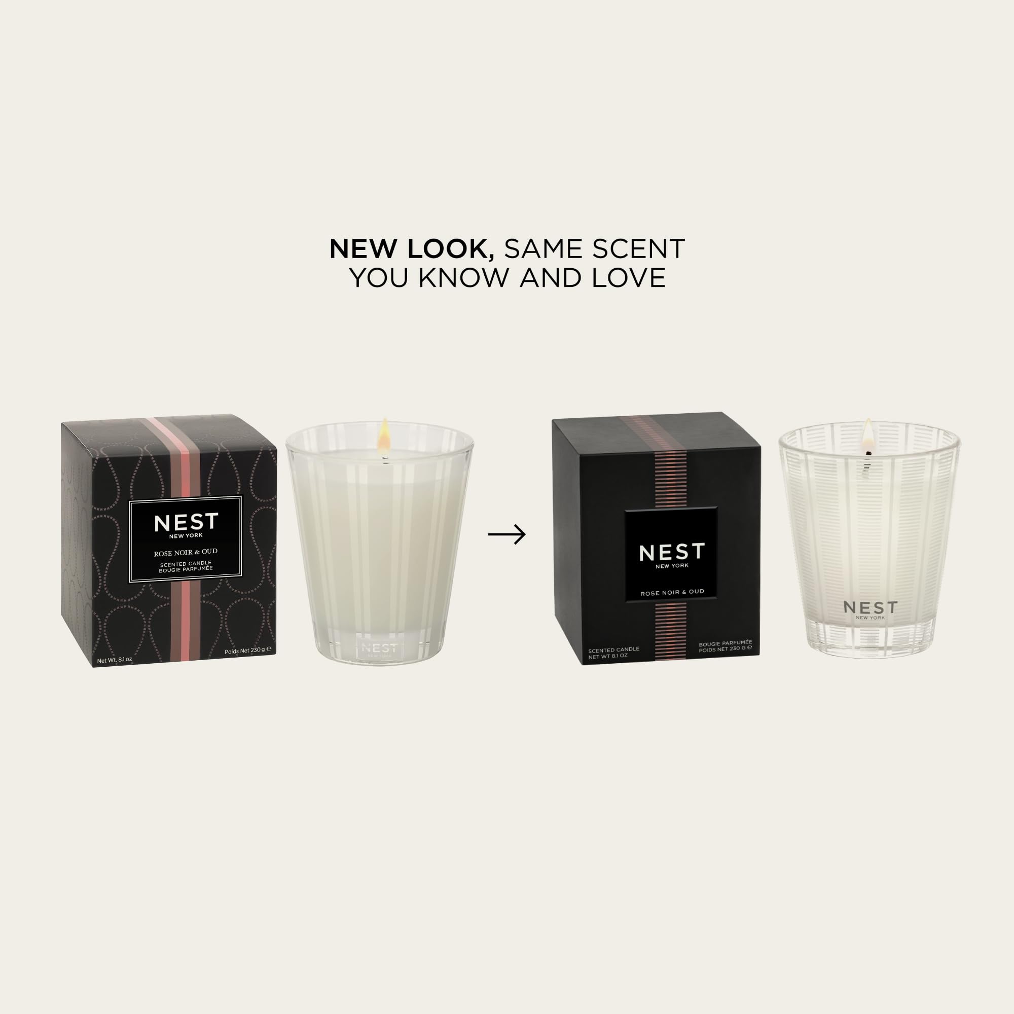 Foto 2 | Candle Nest New York Rose Noir & Oud  240 Ml  Paquete De 2 - Venta Internacional.