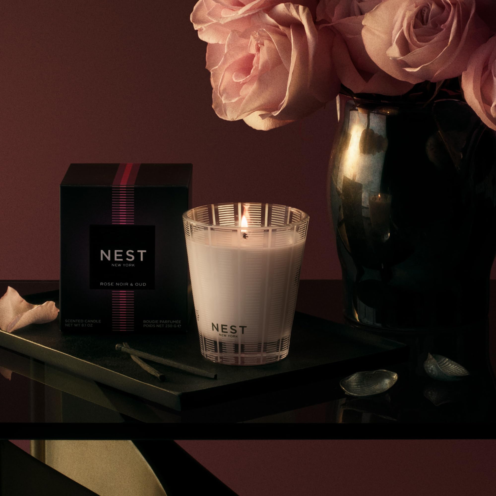 Foto 5 | Candle Nest New York Rose Noir & Oud  240 Ml  Paquete De 2 - Venta Internacional.