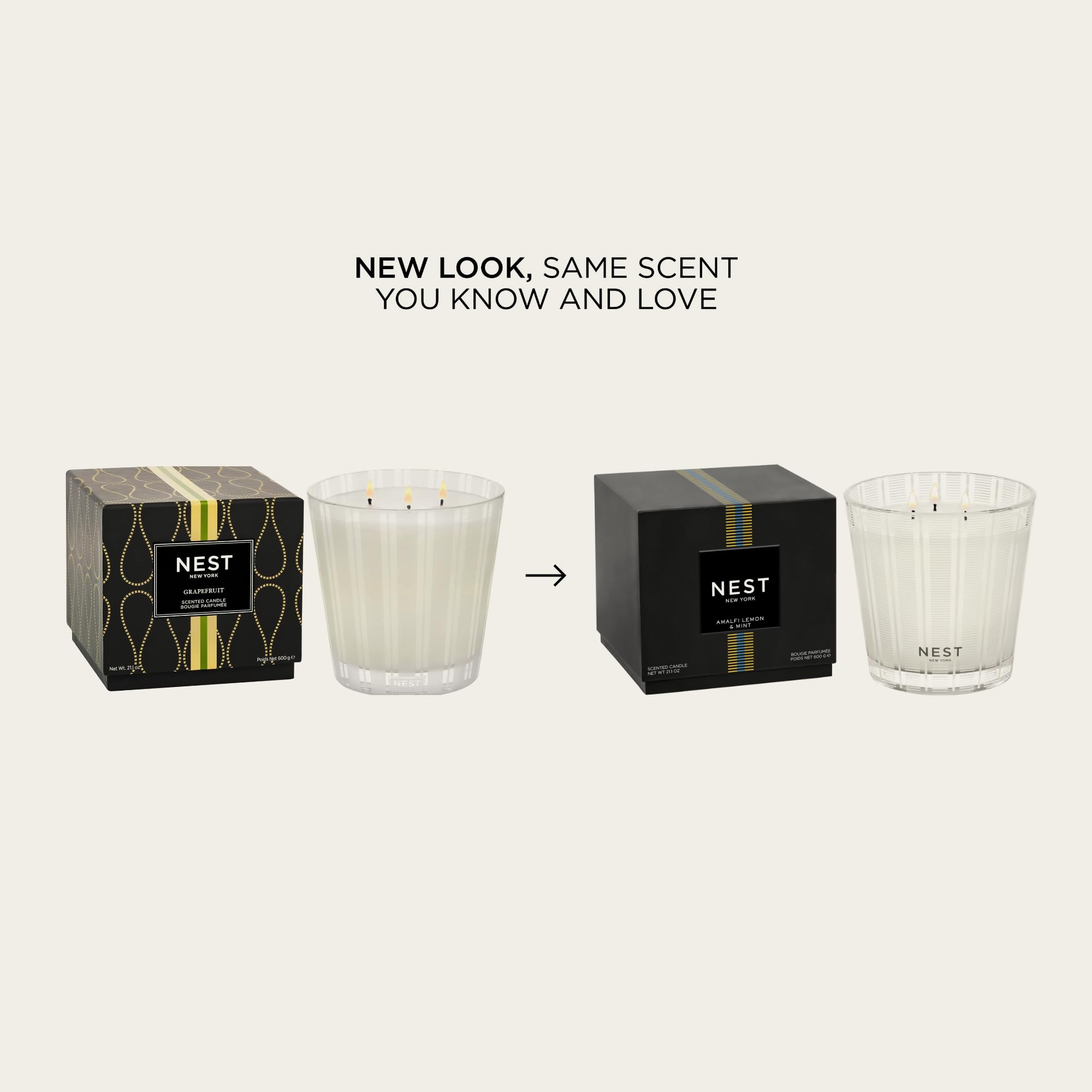 Foto 2 | Candle Nest New York  Amalfi  Limón Y Menta  3 Mechas  620 Ml  X2 - Venta Internacional.