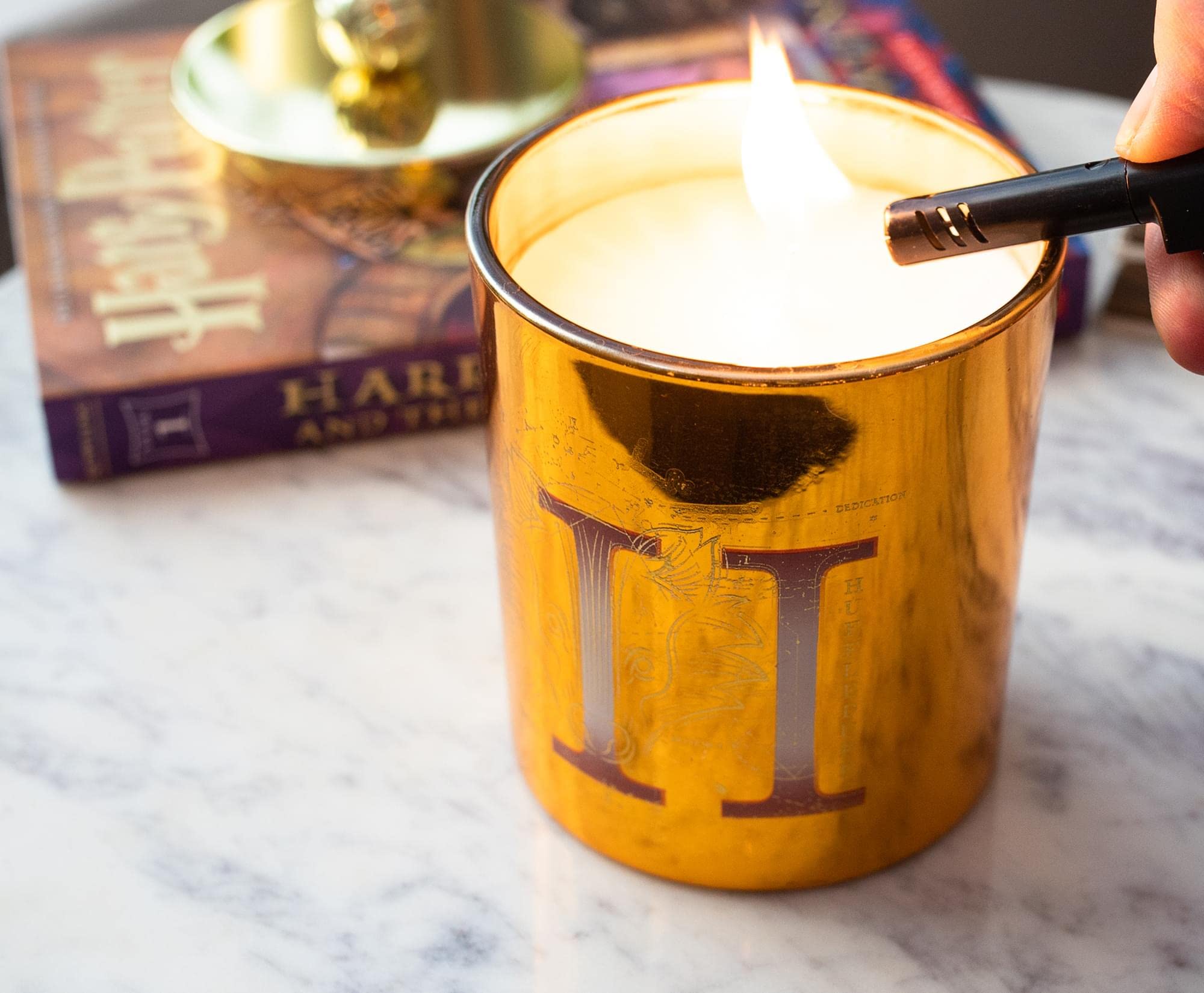 Foto 6 pulgar | Vela Perfumada De Cera De Soja Harry Potter Hufflepuff House - Venta Internacional.