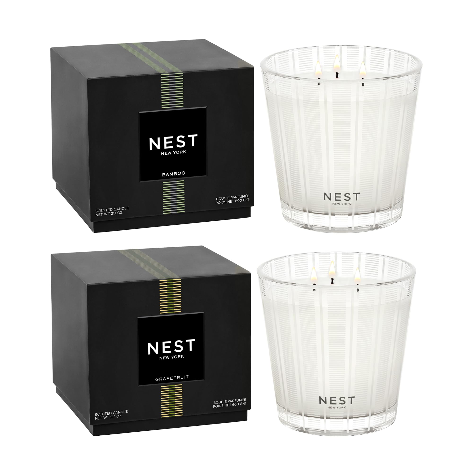 Foto 2 pulgar | Candle Nest New York Con Aroma A Bambú Y Pomelo De 3 Mechas  625 Ml - Venta Internacional.