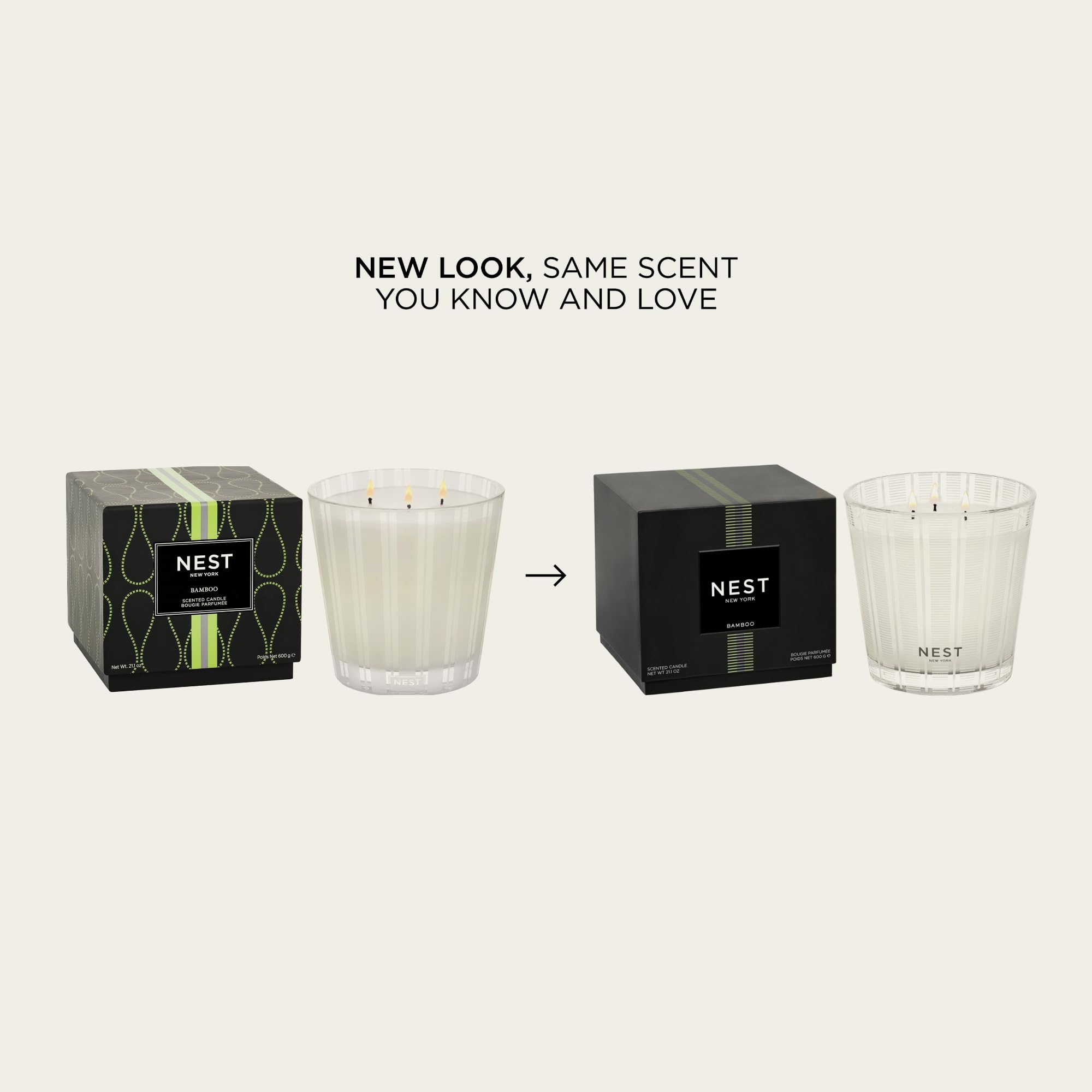 Foto 3 pulgar | Candle Nest New York Con Aroma A Bambú Y Pomelo De 3 Mechas  625 Ml - Venta Internacional.
