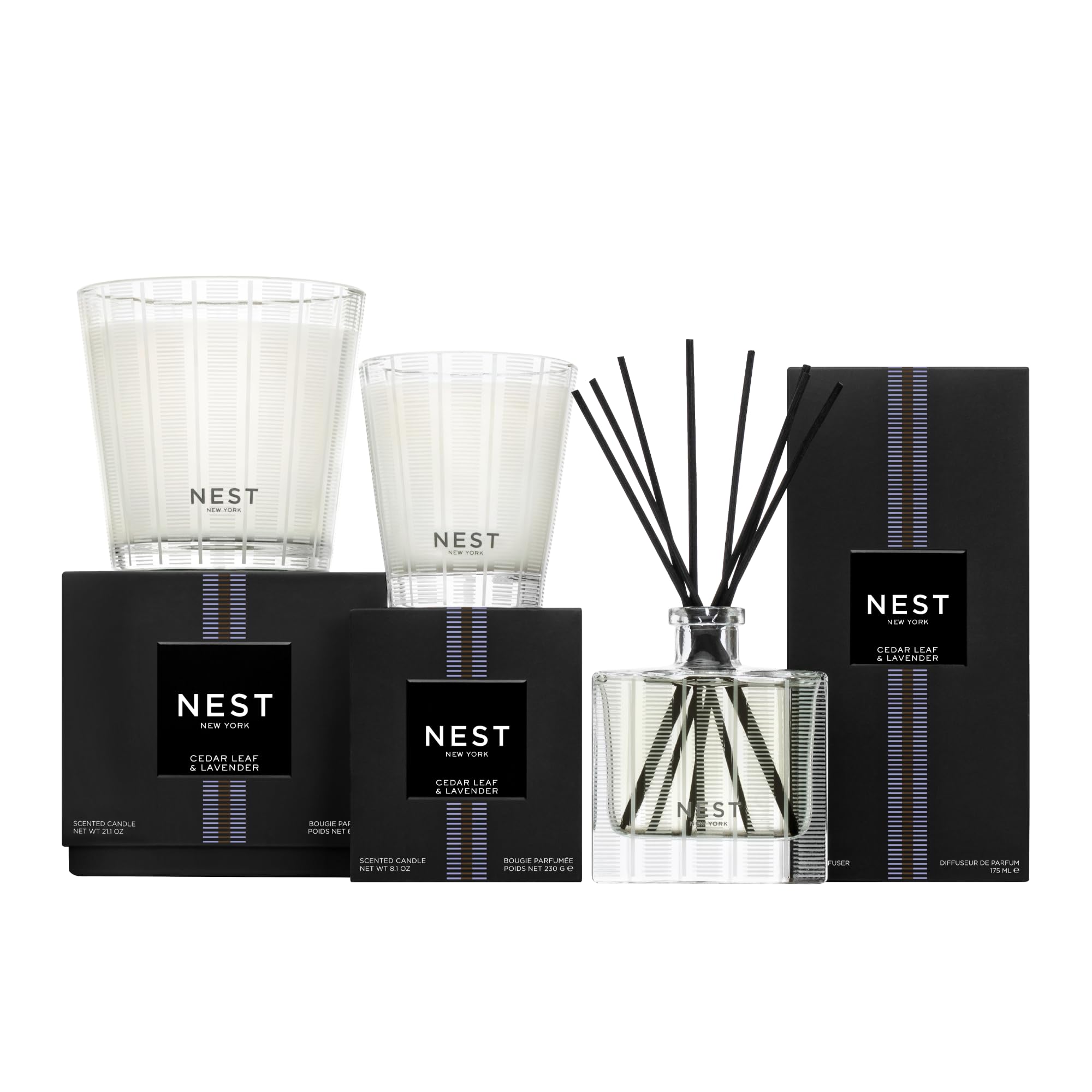 Foto 5 | Candle Nest New York Con Hojas De Cedro Y Lavanda  3 Mechas  625 Ml  X2 - Venta Internacional.