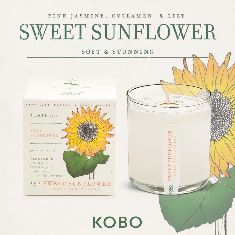 Foto 3 pulgar | Cela Kobo Sweet Sunflower  265 Ml  Cera De Soja 100% Pura  60 H De Combustión - Venta Internacional.