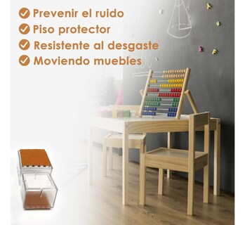 Foto 4 | Protector Grueso De Silicona Para Patas De Muebles, Sillas Transparente