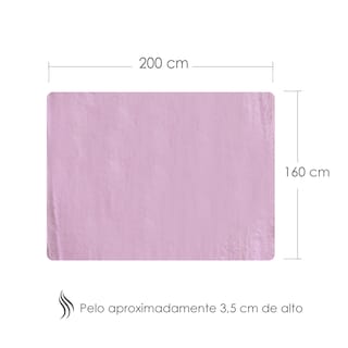 Foto 2 | Tapete Iliosinnova Rosa Felpa de Motley