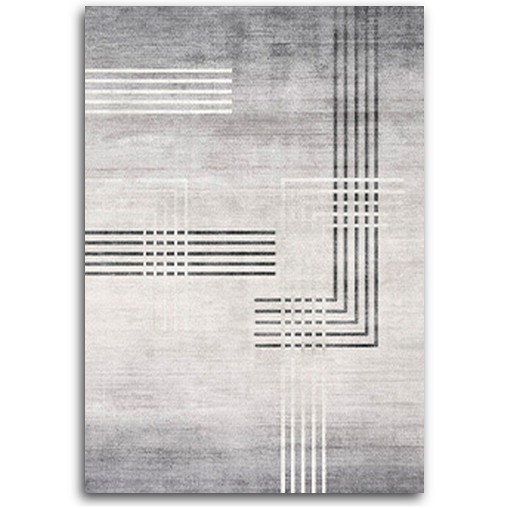 Alfombra Decorativa Shendy Vendy color Gris