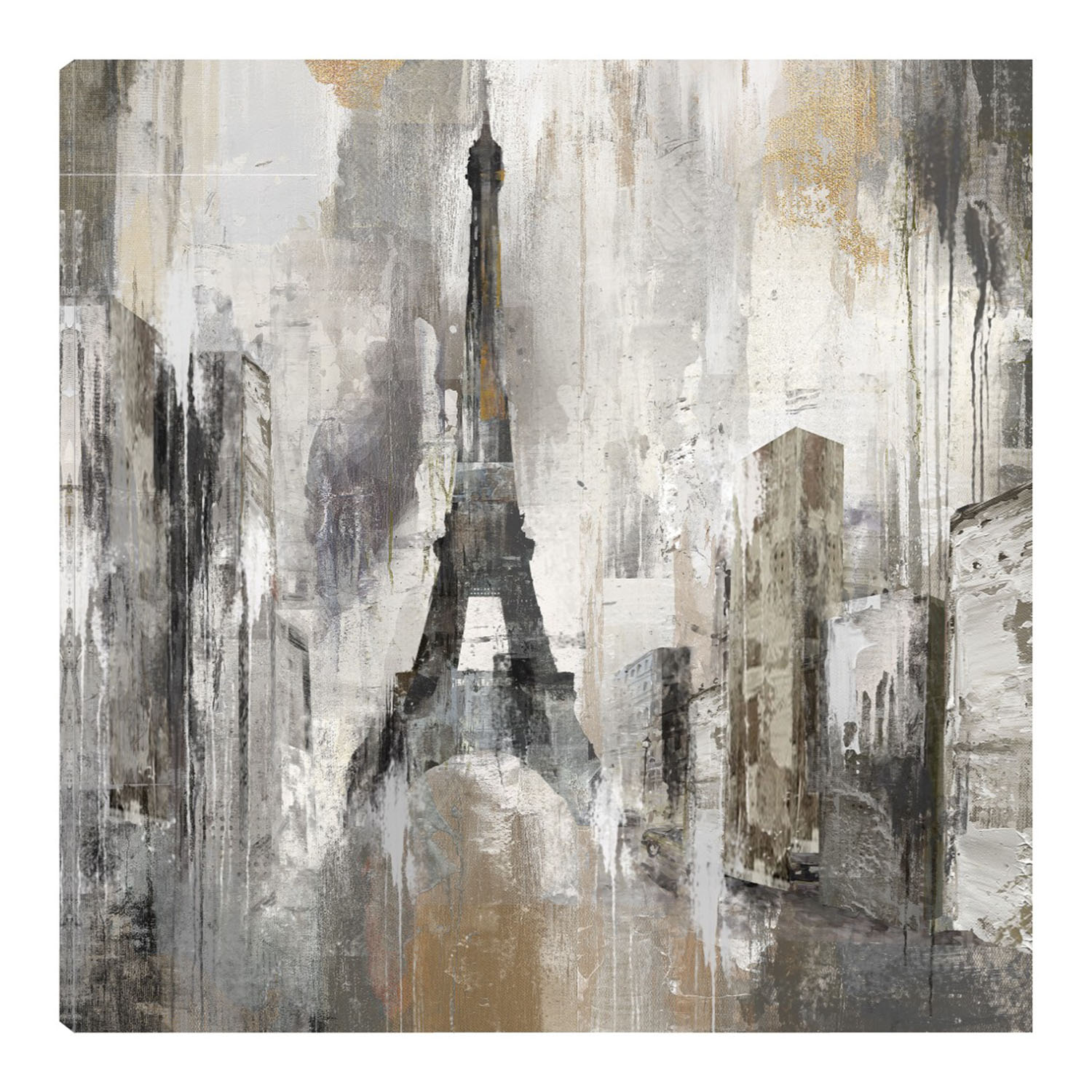 Foto 1 | Cuadro Decorativo - Eiffel Plateada - Heather Hayes  - Arte Moderno - Impresión En Lienzo - Fine Art Tj