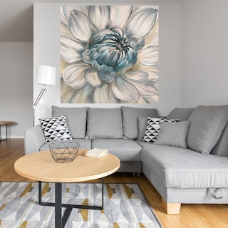 Foto 4 | Cuadro Decorativo - Dahlia Azul Ii - Studio Arts - Arte Moderno - Impresión En Lienzo - Fine Art Tj