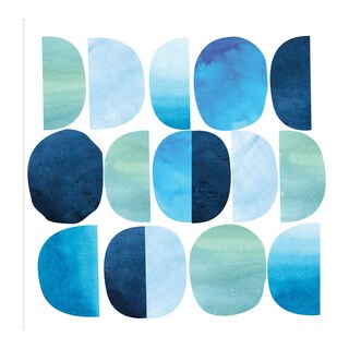 Foto 1 | Cuadro Decorativo - Códigos Azul - Nikki Chu - Arte Moderno - Impresión En Lienzo - Fine Art Tj