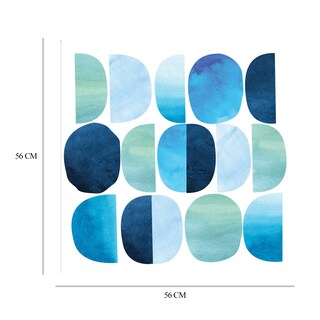 Foto 6 | Cuadro Decorativo - Códigos Azul - Nikki Chu - Arte Moderno - Impresión En Lienzo - Fine Art Tj