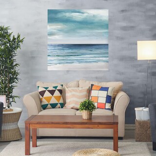 Foto 2 | Cuadro Decorativo - Costa Azul Plata Ii - Sally Swatland - Arte Moderno - Impresión En Lienzo - Fine Art Tj