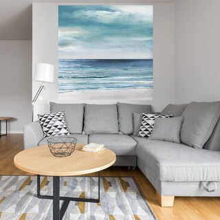 Foto 4 | Cuadro Decorativo - Costa Azul Plata Ii - Sally Swatland - Arte Moderno - Impresión En Lienzo - Fine Art Tj