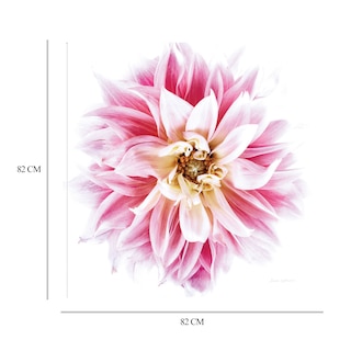 Foto 6 | Cuadro Decorativo Dahlia Rosa Arte Moderno Impresión en Lienzo Fine Art