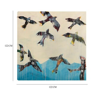 Foto 6 | Cuadro Decorativo Cuervos Elevándose Kellie Day Arte Moderno Impresión en Lienzo Fine Art