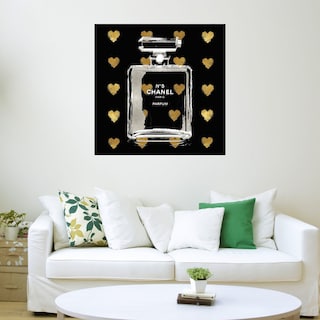 Foto 3 | Cuadro Decorativo - Corazones De Oro Sobre Negro - Madeline Blake - Arte Moderno - Impresión En Lienzo - Fine Art Tj