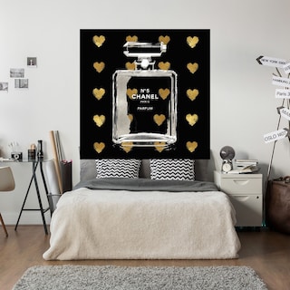 Foto 5 | Cuadro Decorativo - Corazones De Oro Sobre Negro - Madeline Blake - Arte Moderno - Impresión En Lienzo - Fine Art Tj