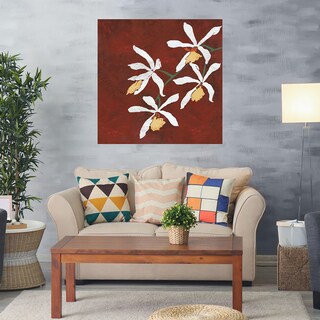 Foto 2 | Cuadro Decorativo - Colección Floral Roja - Fine Art Tj - Linda Wood - Arte Moderno - Impresión En Lienzo