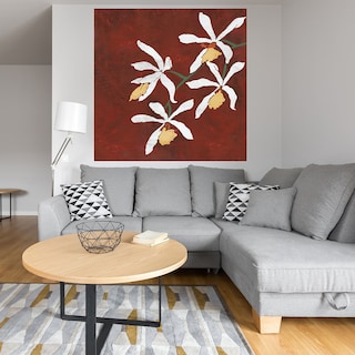 Foto 4 | Cuadro Decorativo - Colección Floral Roja - Fine Art Tj - Linda Wood - Arte Moderno - Impresión En Lienzo
