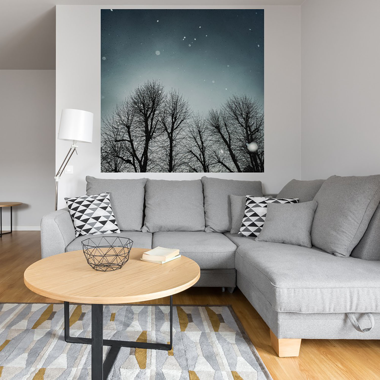 Foto 4 | Cuadro Decorativo Fine Art TJ 'Cielo de Invierno' de Andre Eichman 94 x 94 cm