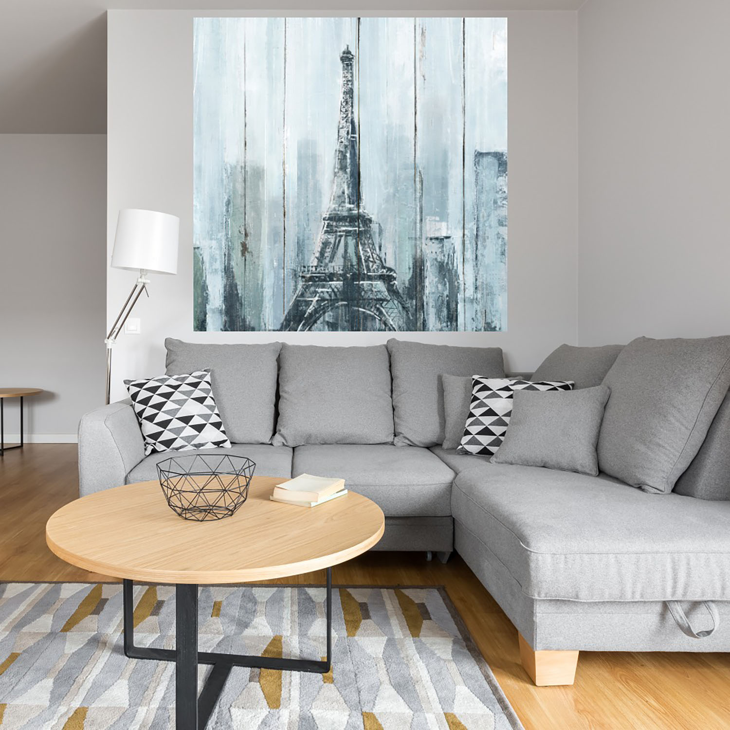 Foto 4 | Cuadro Decorativo Fine Art TJ 'Eiffel Azul' de Heather Hayes 82 x 82 cm