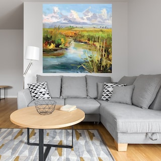 Foto 4 | Cuadro Decorativo - Cielo De La Tarde - Carol Hallock - Arte Moderno - Impresión En Lienzo - Fine Art Tj