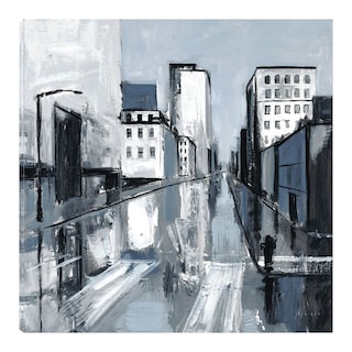 Foto 1 | Cuadro Decorativo - Ciudad Reflejada - Shawn Mackey - Arte Moderno - Impresión En Lienzo - Fine Art Tj