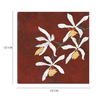 Foto 6 | Cuadro Decorativo - Colección Floral Roja - Fine Art Tj - Linda Wood - Arte Moderno - Impresión en Lienzo