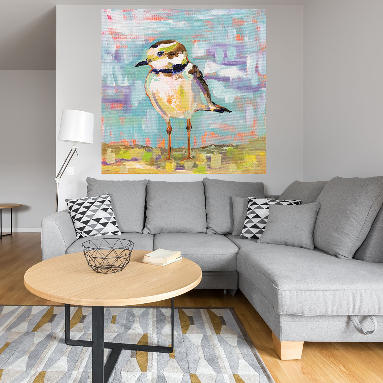 Foto 4 | Cuadro Decorativo - Chorlito Costero Ii -  Fine Art Tj - Jeanette Vertentes  - Arte Moderno - Impresión en Lienzo