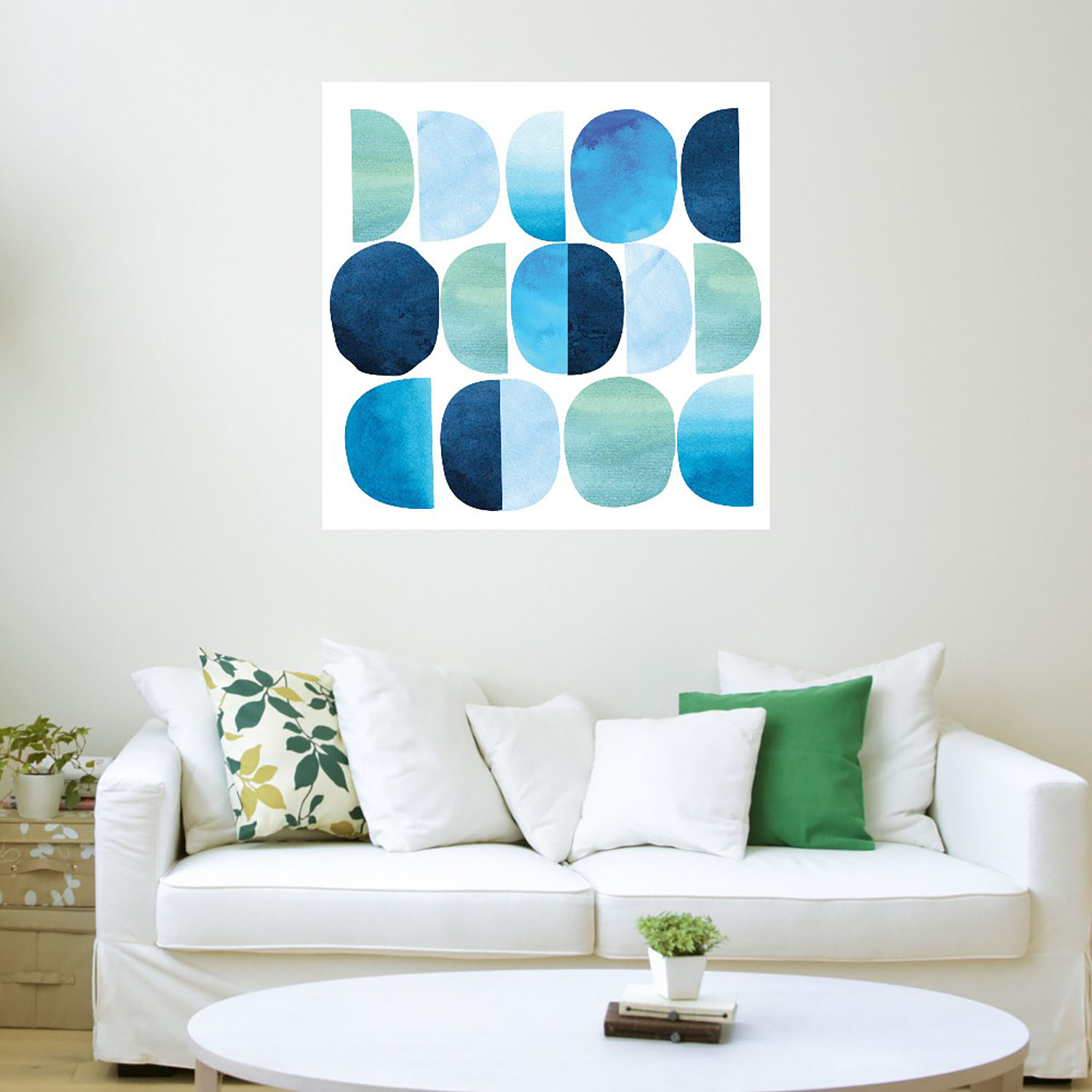 Foto 4 pulgar | Cuadro Decorativo Fine Art Tj Códigos Azul Nikki Chu