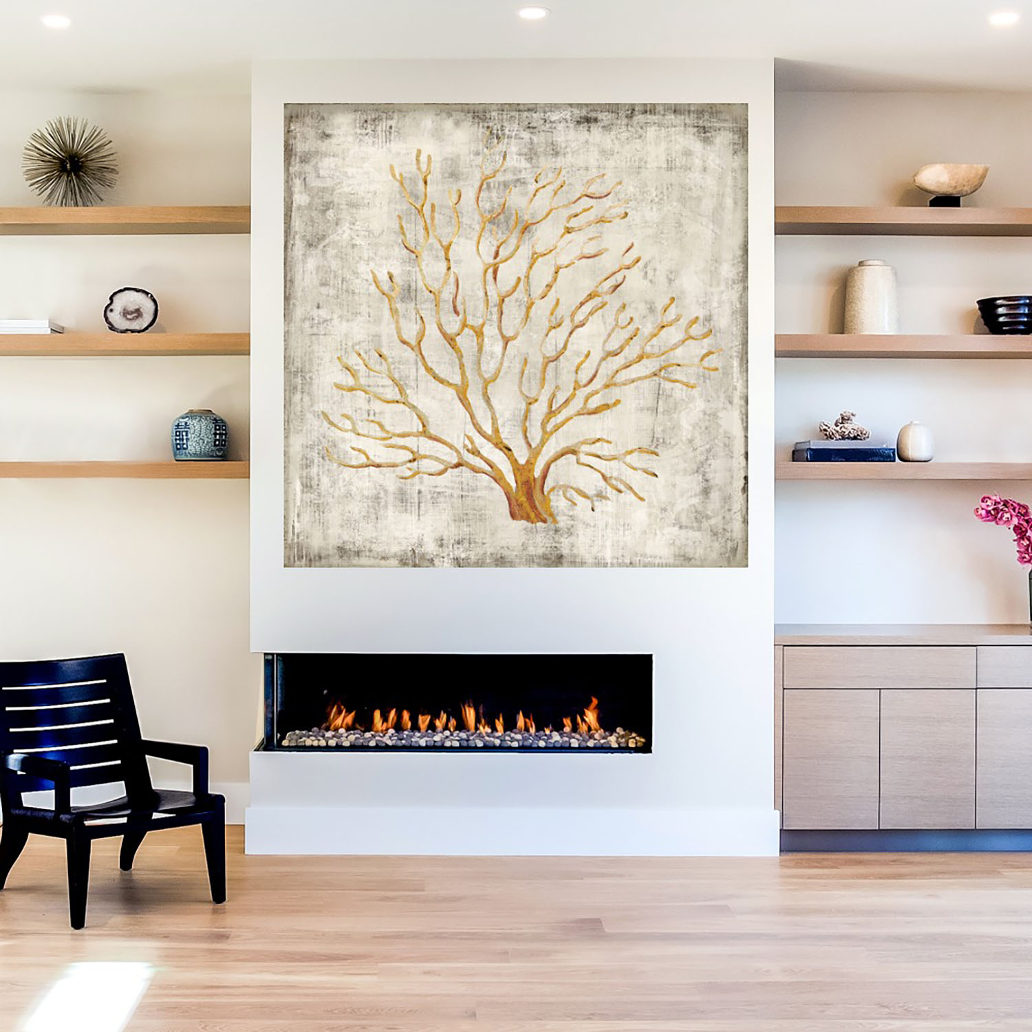 Foto 5 | Cuadro Decorativo - Cuadrados No. 1 - Lisa Zinna  - Arte Moderno - Impresión En Lienzo - Fine Art Tj